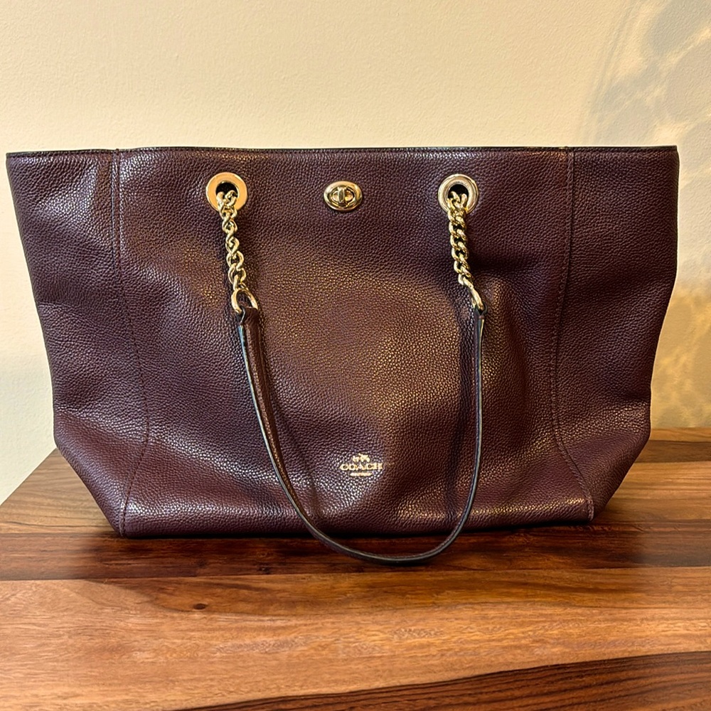 Coach Tote Oxblood Style Number 56830